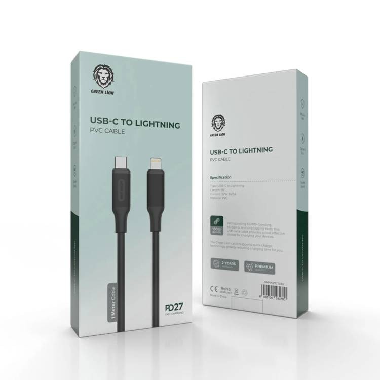 Green Lion USB-C to Lightning PVC Cable 30cm