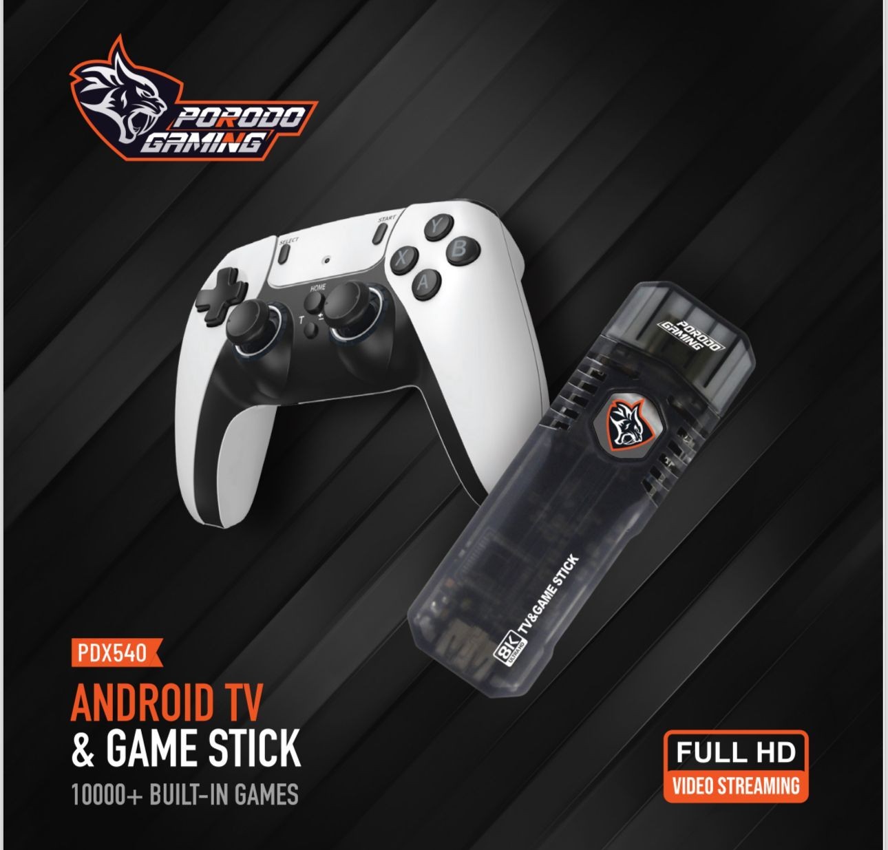 Porodo Gaming PDX540 Android TV & Game Stick Full HD