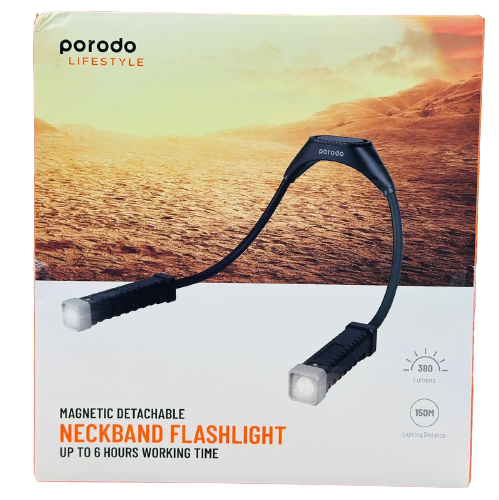 Porodo Lifestyle Magnetic Detachable Neckband Flashlight