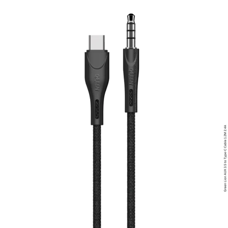 Green Lion AUX to TYPE-C USB Cable 1.2m