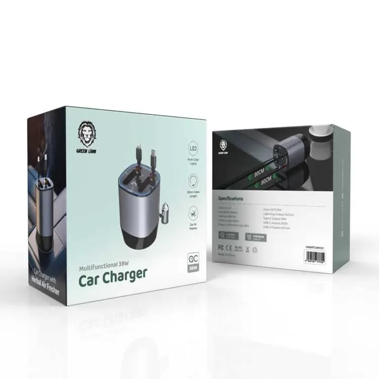 Green Lion Multifunctional Car Charger 38W