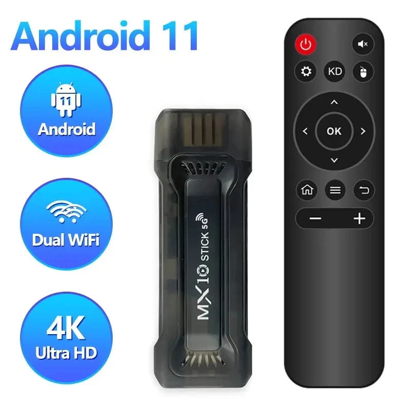 AndroidTV MX10 Stick 5G TV 4K