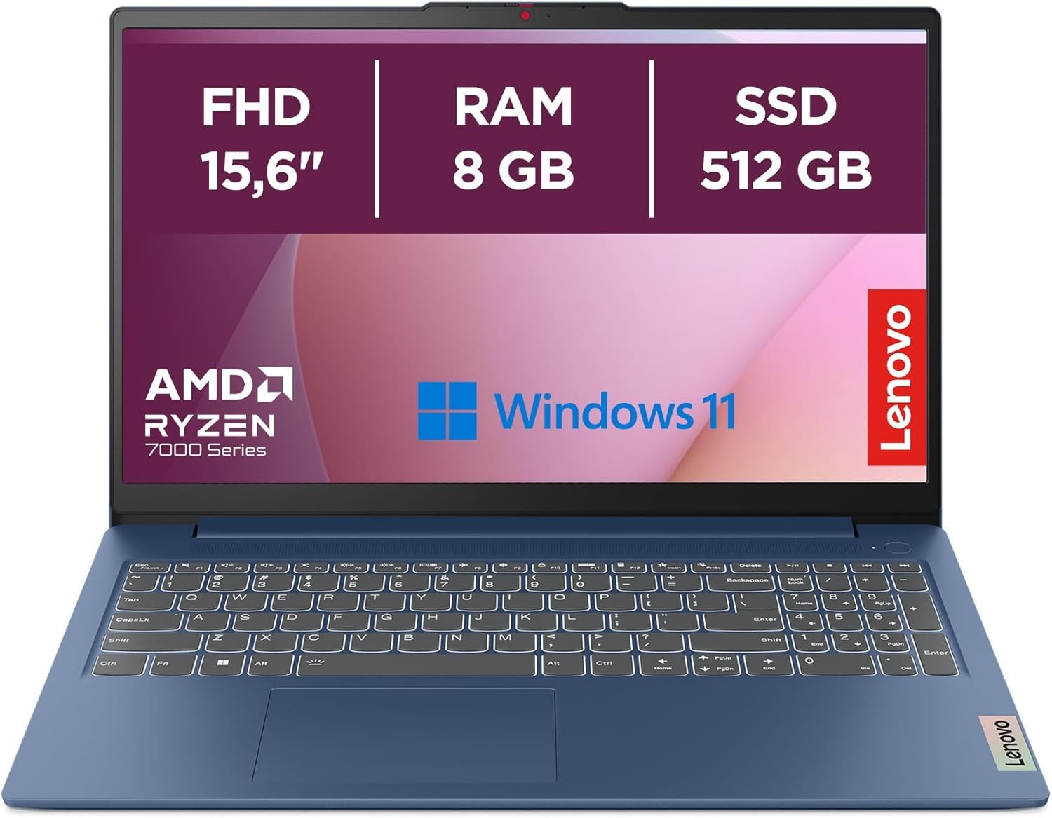 Lenovo AMD R5 7520U 2.8GHz 8GB 512GB 15.6FHD