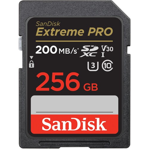 SanDisk Extreme Pro SDXC UHS-I Card 256GB