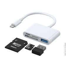 Green Lion 4 in 1 OTG adapter Dual Lightning to SD TF USB
