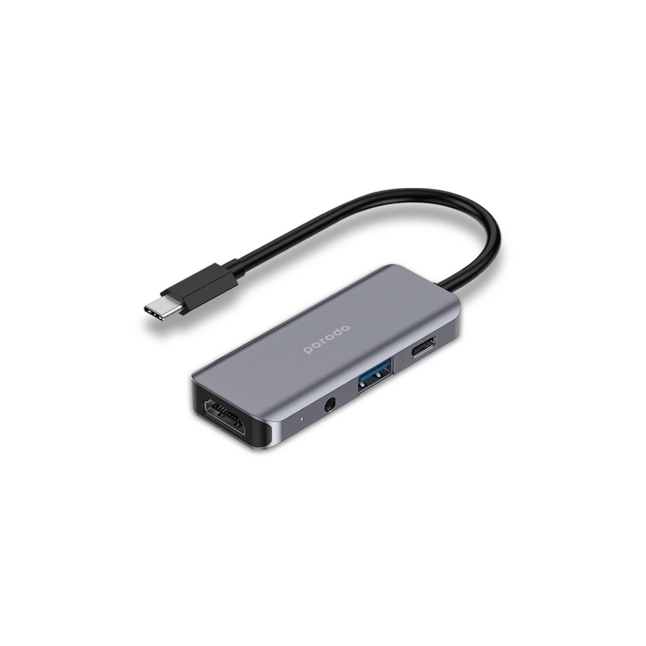 Porodo 9in1 4K HDMI Ethernet USB-C Hub