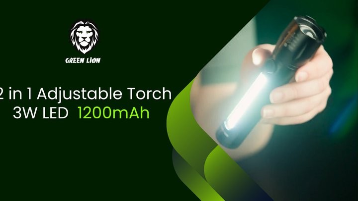 Green Lion 2 in 1 Adjustable Torch