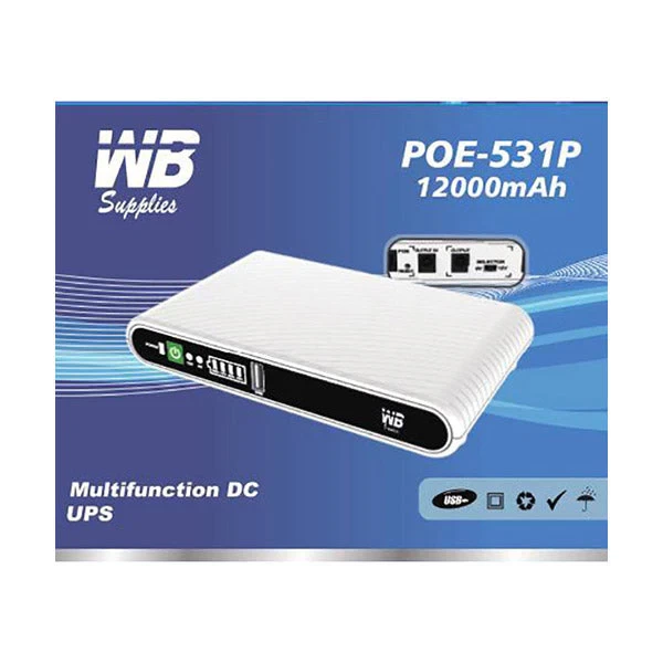 Ups Wab Multifunction DC 12000 mah POE-531P