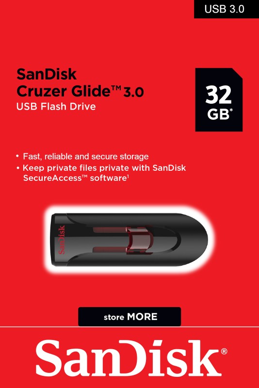 SanDisk Cruzer Glide 3.0 USB Flash Drive 32GB