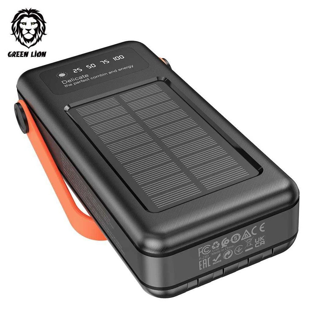 Green Lion Solar Portable Power Bank 30000mAh
